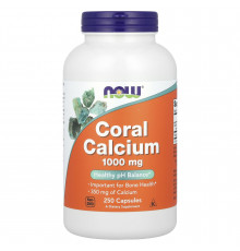 Кораловий кальцій, Coral Calcium, Now Foods, 1000 мг, 250 капсул