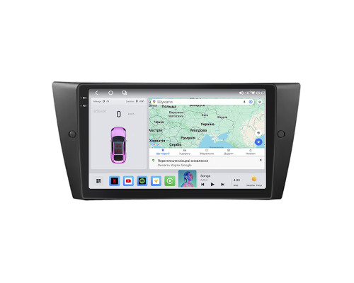 Штатная магнитола Lesko для BMW 3 серии V (E90/E91/E92/E93) 2005-2010 экран 9" 4/64 QLED CarPlay 4G Wi-Fi GPS 360 Prime