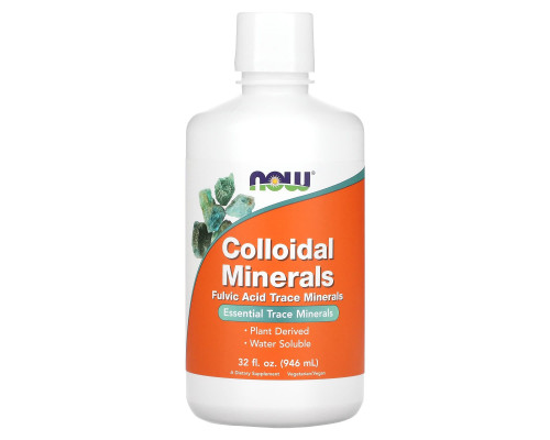 Колоїдні мінерали, Colloidal Minerals, Now Foods, 946 мл