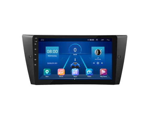 Штатная магнитола Lesko для BMW 3 серии V (E90/E91/E92/E93) 2005-2010 экран 9" 6/128Gb 4G Wi-Fi GPS Top