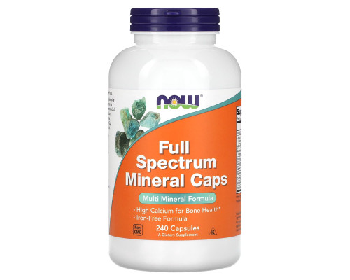 Мультимінерали, Full Spectrum Minerals, Now Foods, 240 капсул