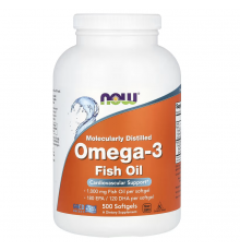 Омега-3 риб'ячий жир, Omega-3 Fish Oil, Now Foods, 2000 мг, 500 рибних капсул (1000 мг на капсулу)