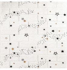 Декоративная 3D панель самоклейка 700x770x3мм Звёзды (кирпич) (021-3) SW-00000693