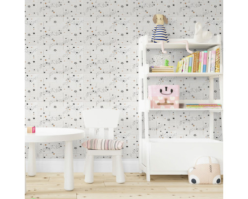 Декоративная 3D панель самоклейка 700x770x3мм Звёзды (кирпич) (021-3) SW-00000693