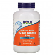Супер Омега-3, Super Omega EPA, Now Foods, 360 ЕПК/240 ДГК, 120 гелевих капсул
