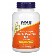 Масло чорної смородини, Black Currant Oil, Now Foods, 1000 мг, 100 гелевих капсул