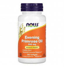 Олія вечірньої примули, Evening Primrose Oil, Now Foods, 500 мг, 100 капсул