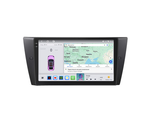 Штатная магнитола Lesko для BMW 3 серии V (E90/E91/E92/E93) Рестайлинг 2008-2013 экран 9" 4/64 QLED CarPlay 4G Wi-Fi GPS 360 Prime