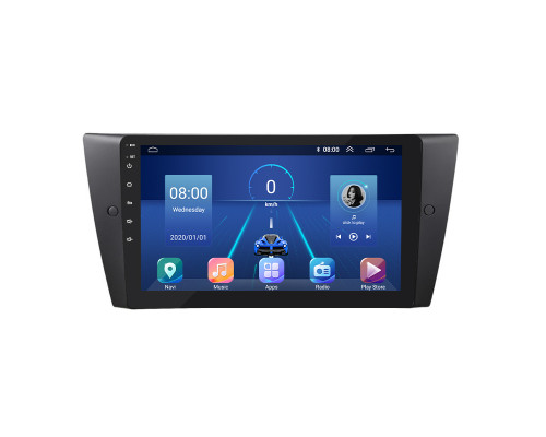 Штатная магнитола Lesko для BMW 3 серии V (E90/E91/E92/E93) Рестайлинг 2008-2013 экран 9" 2/32Gb 4G Wi-Fi GPS Top