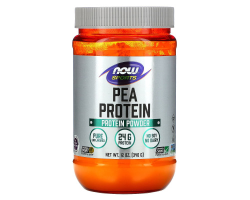 Гороховий протеїн, Pea Protein, Now Foods, Sports, без смаку, 340 г
