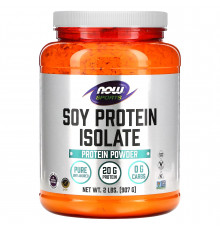 Ізолят соєвого протеїну, Soy Protein Isolate, Now Foods, Sports, порошок, чистий, без смаку, 907 г