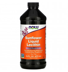 Лецитин соняшниковий, Lecithin, Now Foods, рідкий, 473 мл