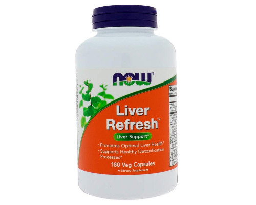 Підтримка печінки, Liver Refresh, Now Foods, 180 капсул