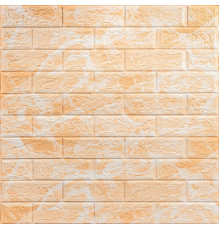 Декоративная 3D панель самоклейка 700x770x3мм Мрамор жёлтый (062-3) SW-00000694