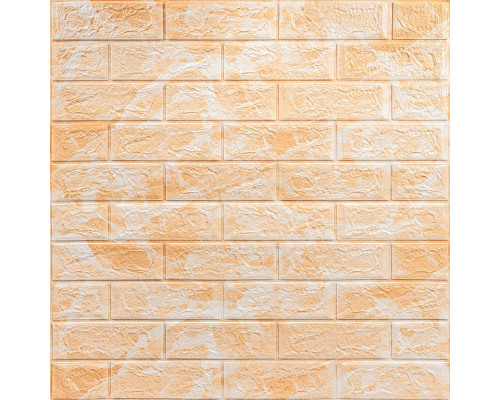 Декоративная 3D панель самоклейка 700x770x3мм Мрамор жёлтый (062-3) SW-00000694