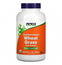 Пророщена пшениця, Wheat Grass, Now Foods, органічна, сертифікована, 255 г