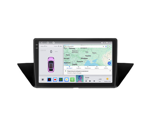 Штатная магнитола Lesko для BMW X1 I (E84) 2009-2012 экран 10" 4/64 QLED CarPlay 4G Wi-Fi GPS 360 Prime