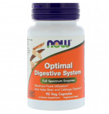 Ферменти для травлення, Optimal Digestive System, Now Foods, 90 вегетаріанських капсул