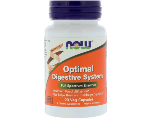 Ферменти для травлення, Optimal Digestive System, Now Foods, 90 вегетаріанських капсул