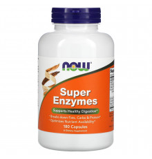 Травні ферменти, Super Enzymes, Now Foods, 180 капсул