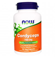 Кордіцепс, Cordyceps, Now Foods, 750 мг, 90 вегетаріанських капсул