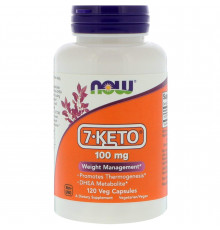 7 кето DHEA, 7-Keto, Now Foods, 100 мг, 120 капсул