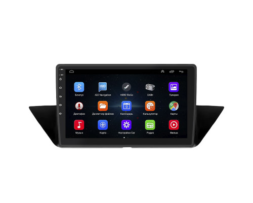 Штатная магнитола Lesko для BMW X1 I (E84) Рестайлинг 2012-2015 экран 10" 1/16Gb Wi-Fi GPS Base