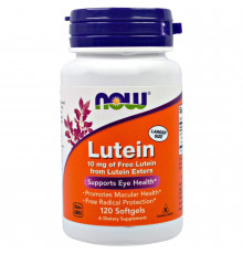 Лютеїн, Lutein, NOW Foods, 10 мг, 120 гелевих капсул