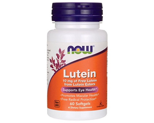 Лютеїн, Lutein, Now Foods, 10 мг, 60 капсул