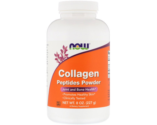Пептиди колагену, Collagen Peptides, Now Foods, порошок, 227 г