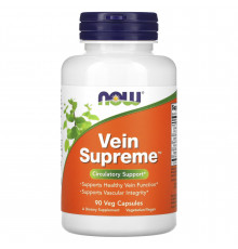 Підтримка для вен, Vein Supreme, Now Foods, 90 вегетаріанських капсул