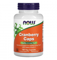 Журавлина в капсулах, Cranberry, Now Foods, 100 вегетаріанських капсул
