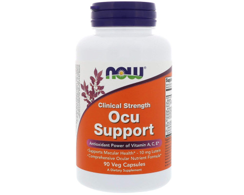 Вітаміни для очей, Ocu Support, Now Foods, 90 вегетаріанських капсул