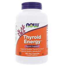 Для щитовидної залози, Thyroid Energy, Now Foods, 180 вегетаріанських капсул