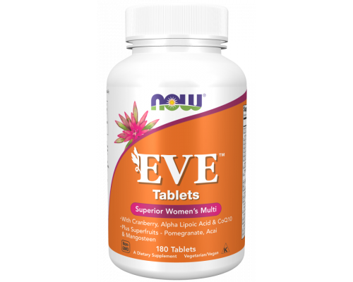 Вітаміни для жінок Єва, Eve, Women's Multi, Now Foods, чудовий комплекс, 180 таблеток