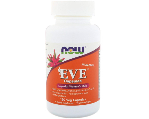 Вітаміни для жінок Єва, Eve, Women's Multi, Now Foods, чудовий комплекс, 120 вегетаріанських капсул