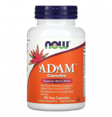 Вітаміни для чоловіків Адам, Adam Men's Multi, NOW Foods, 90 вегетаріанських капсул