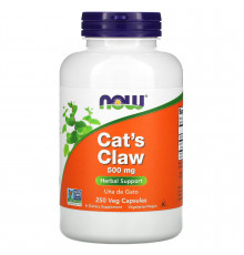 Котячий кіготь (Cat's Claw), Now Foods, 500 мг, 250 вегетаріанських капсул