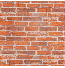 Декоративная 3D панель самоклейка 700x770x3мм Рыжий Екатеринославский кирпич (044-3) SW-00000696