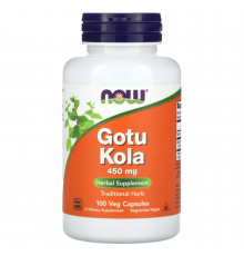 Готу кола (Gotu Kola), Now Foods, 450 мг, 100 вегетаріанських капсул