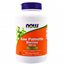 Со Пальметто, Saw Palmetto, Now Foods, ягоди, 550 мг, 250 вегетаріанських капсул