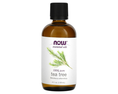 Масло чайного дерева, Tea Tree, Now Foods, Essential Oils, 118 мл.