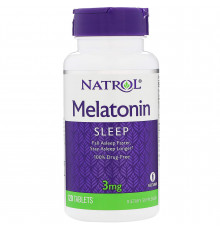 Мелатонін, Melatonin, Natrol, 3 мг, 120 таб.