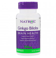 Гінкго білоба, Ginkgo Biloba, Natrol, 120 мг, 60 капсул