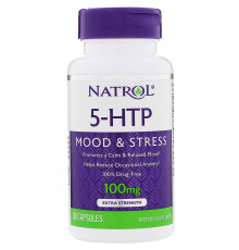 5-гідрокси L-триптофан (5-НТР), Natrol, 100 мг, 30 кап.