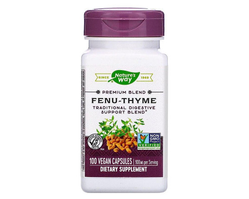 Пажитник-чебрець, Fenu-Thyme, Nature's Way, 900 мг, 100 веганських капсул (450 мг у капсулі)