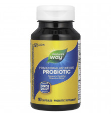 Пробіотики для дорослих, Primadophilus® Bifidus Probiotic, Nature's Way, 5 млрд КУО, 90 капсул