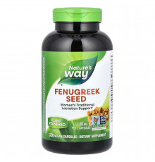 Пажитник, Fenugreek Seed, Nature's Way, насіння, 1130 мг, 320 веганських капсул (565 мг на капсулу)