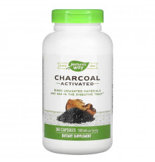Активоване вугілля, Charcoal Activated, Nature's Way, 280 мг, 360 капсул