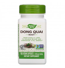 Дягіль лікарський, Dong Quai Root, Nature's Way, корінь, 1130 мг, 100 капсул (565 мг у капсулі)